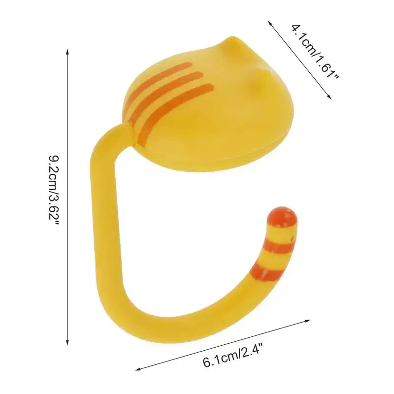 Unique Bargains Durevole Supporto Fascia per Capelli per Bordo Scrivania a Forma di Gatto Organizzatore 1 pz