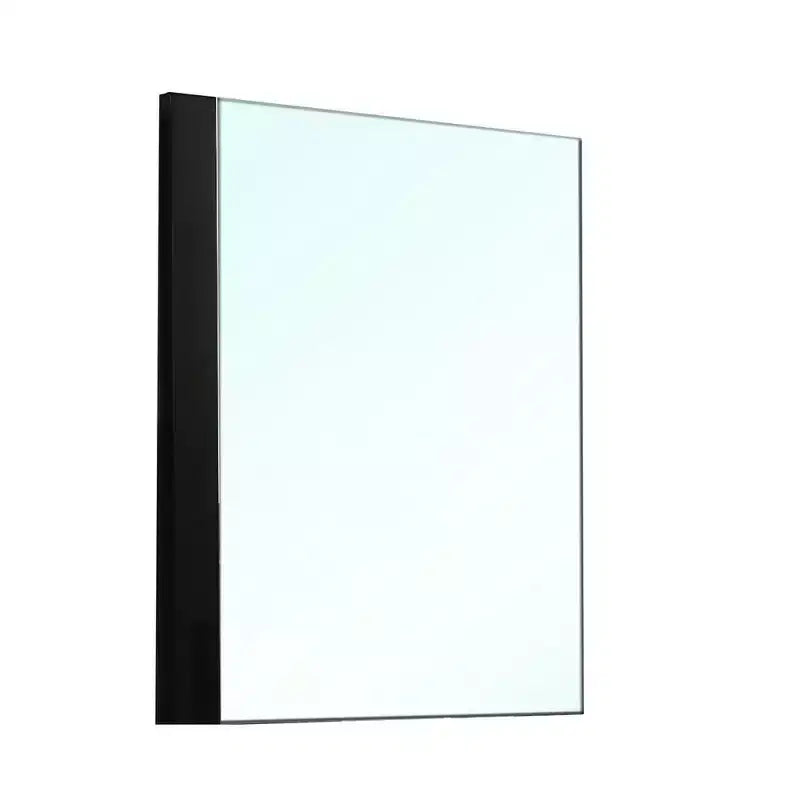 Specchiera Royal Hampton per comò, 40 pollici, elegante legno nero laccato, design senza cornice