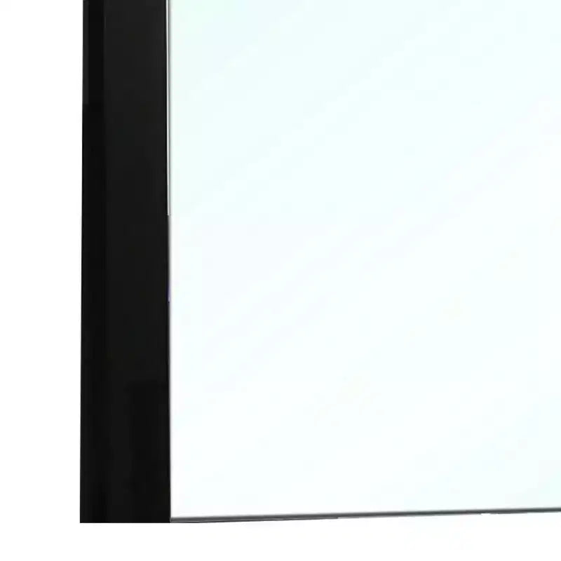 Specchiera Royal Hampton per comò, 40 pollici, elegante legno nero laccato, design senza cornice