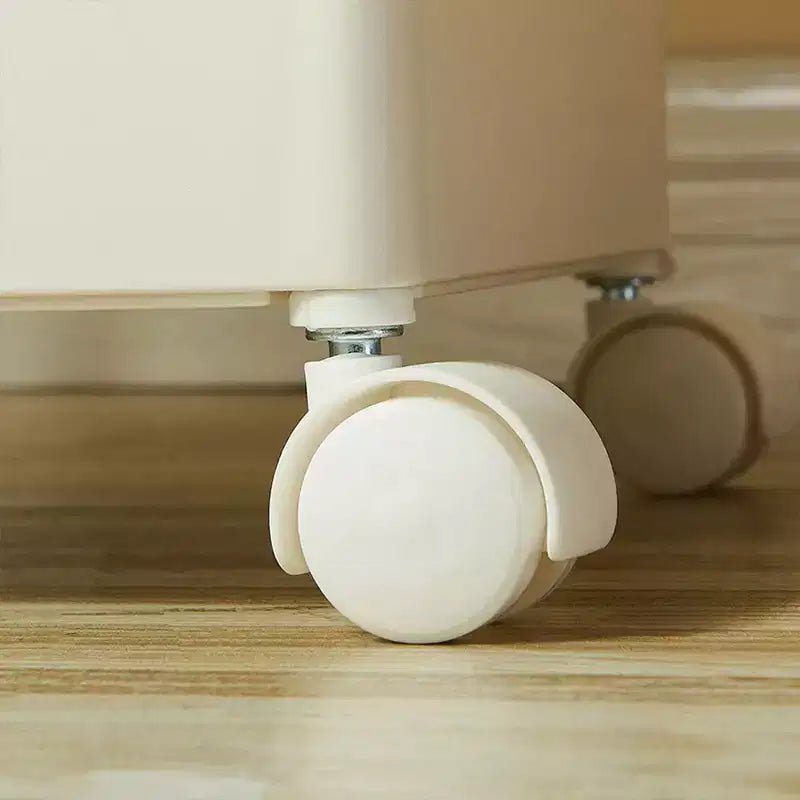 Karl Home Carrello portaoggetti multifunzionale mobile a 4 ripiani Armadietto portaoggetti