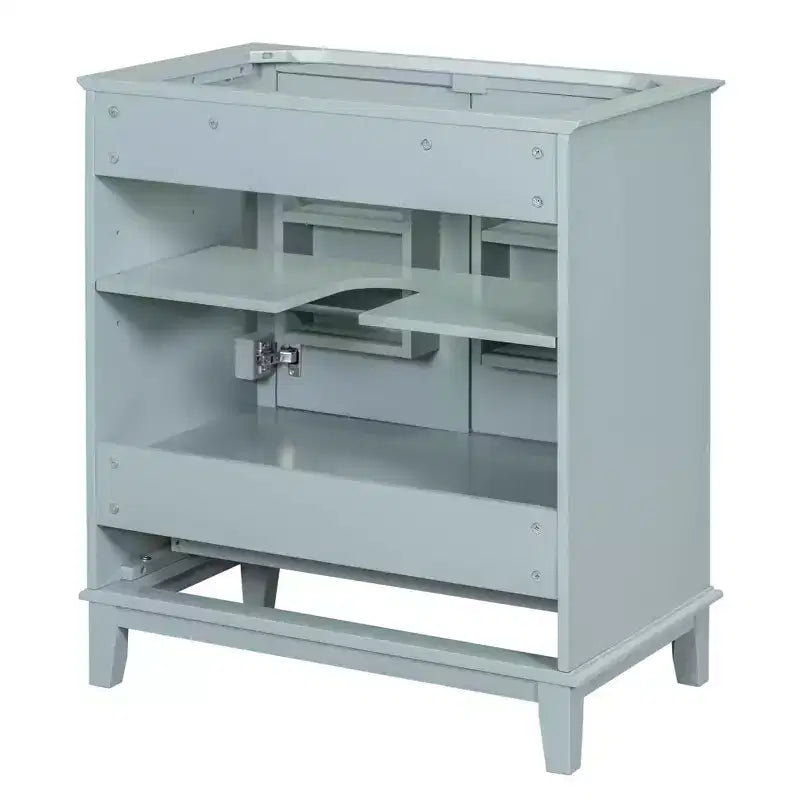 MAYEERTY 30 Mobile Bagno senza Lavello Ante a Cassetti Multifunzione Struttura Solida MDF Verde