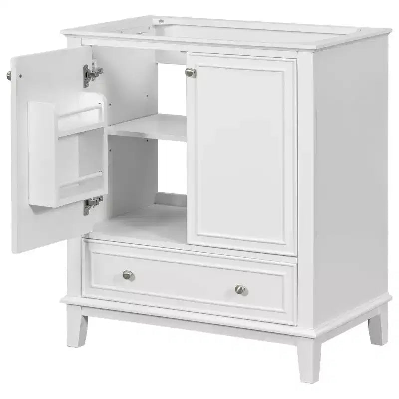 MAYEERTY 30 Mobile Bagno senza Lavello Ante a Cassetti Multifunzione Struttura Solida MDF Verde