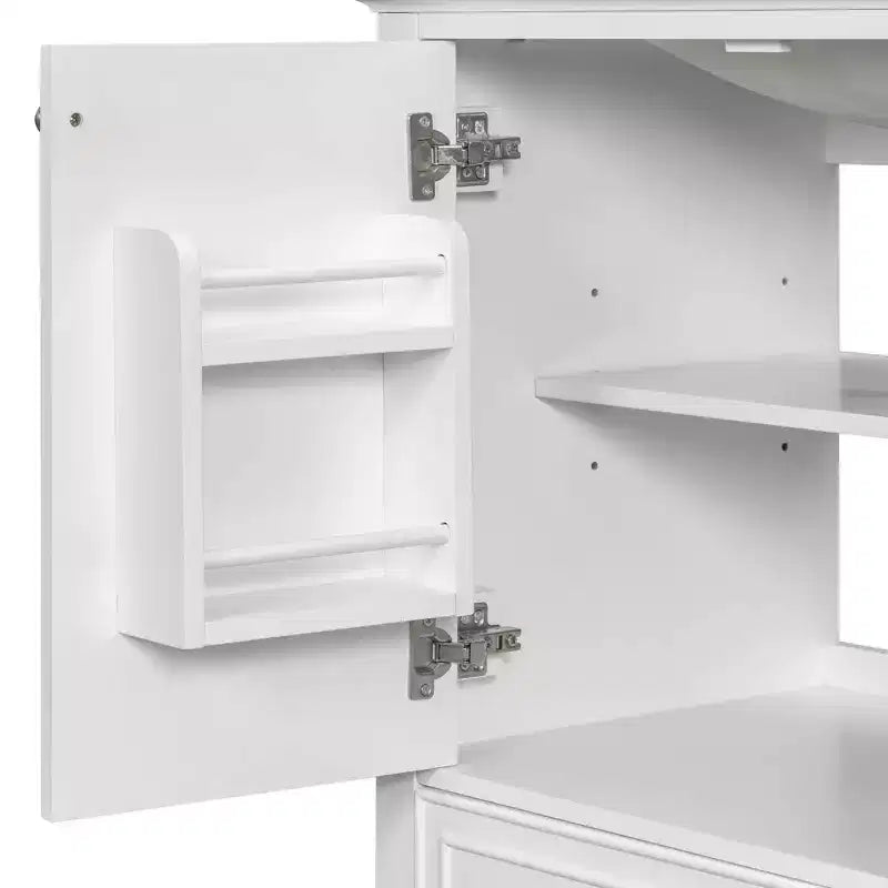 MAYEERTY 30 Mobile Bagno senza Lavello Ante a Cassetti Multifunzione Struttura Solida MDF Verde