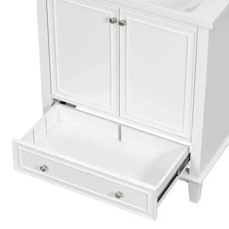 MAYEERTY 30 Mobile Bagno senza Lavello Ante a Cassetti Multifunzione Struttura Solida MDF Verde