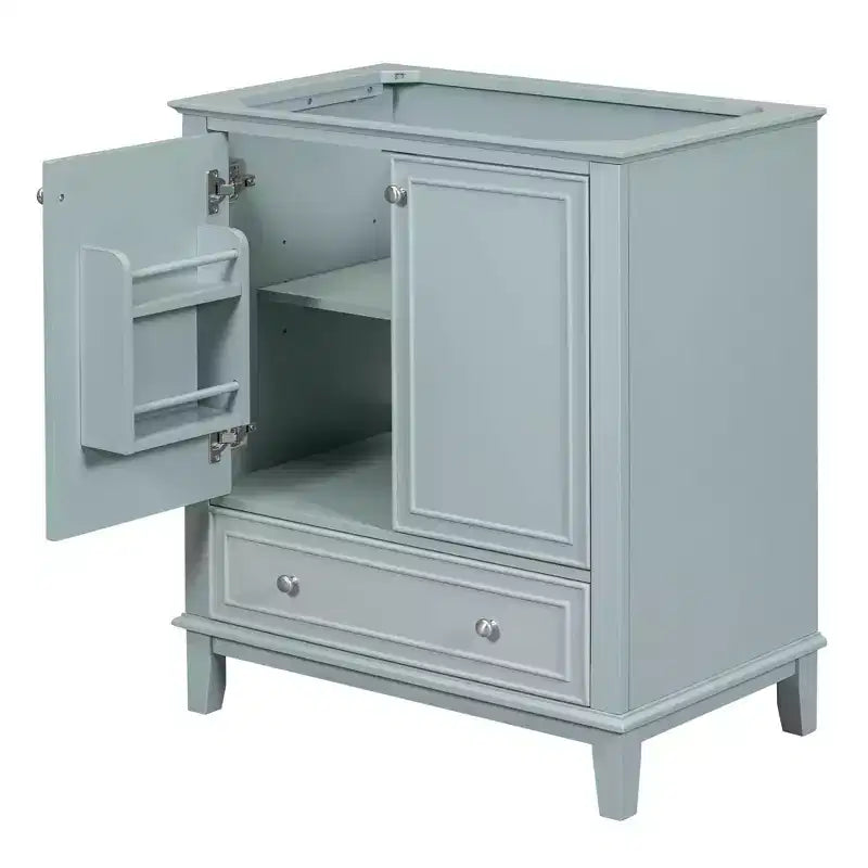 MAYEERTY 30 Mobile Bagno senza Lavello Ante a Cassetti Multifunzione Struttura Solida MDF Verde