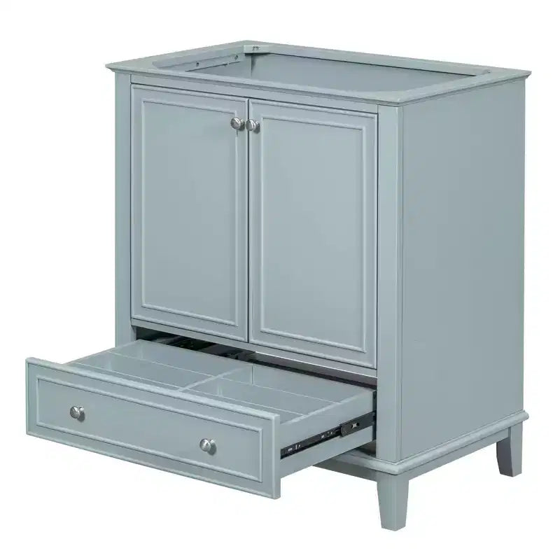 MAYEERTY 30 Mobile Bagno senza Lavello Ante a Cassetti Multifunzione Struttura Solida MDF Verde