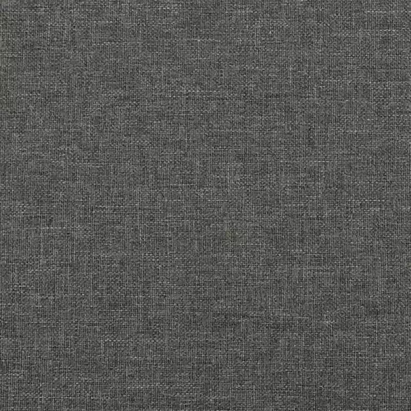 Telaio letto a piattaforma matrimoniale, tessuto grigio scuro, senza testiera, non necessita di box spring