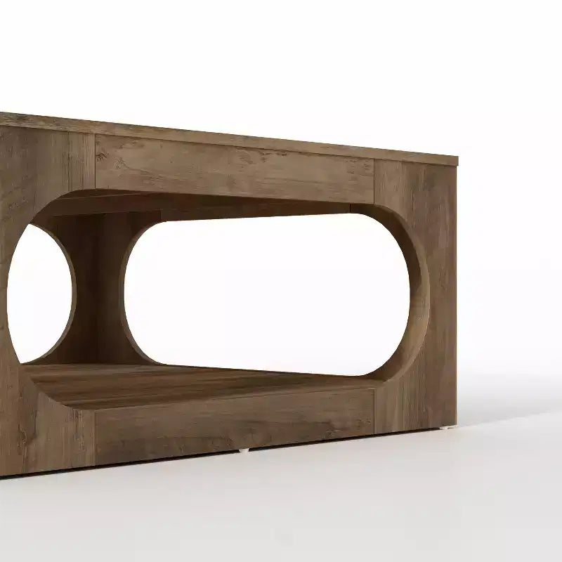 Tavolino da caffè quadrato moderno con ripiano aperto, 34,8 x 34,8 x 16,1 pollici, grigio