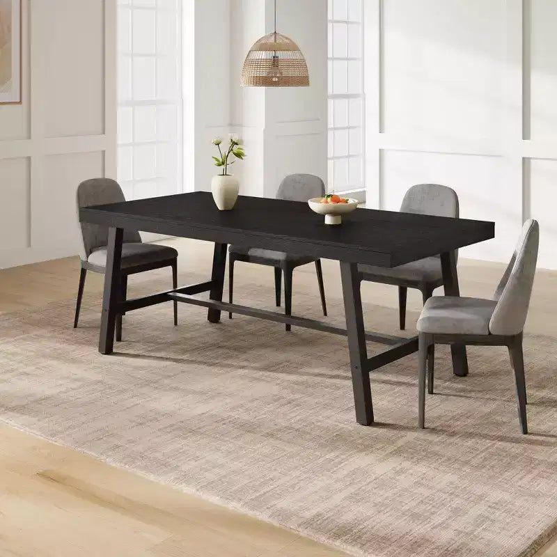 Tavolo da pranzo industriale da 179 cm per 6-8 persone, struttura in metallo, finitura marrone rustico