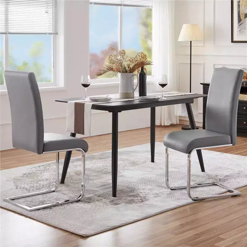 Yaheetech 2 SEDIE DA PRANZO IN PELLE PU Mobili per Cucina, Sala da Pranzo