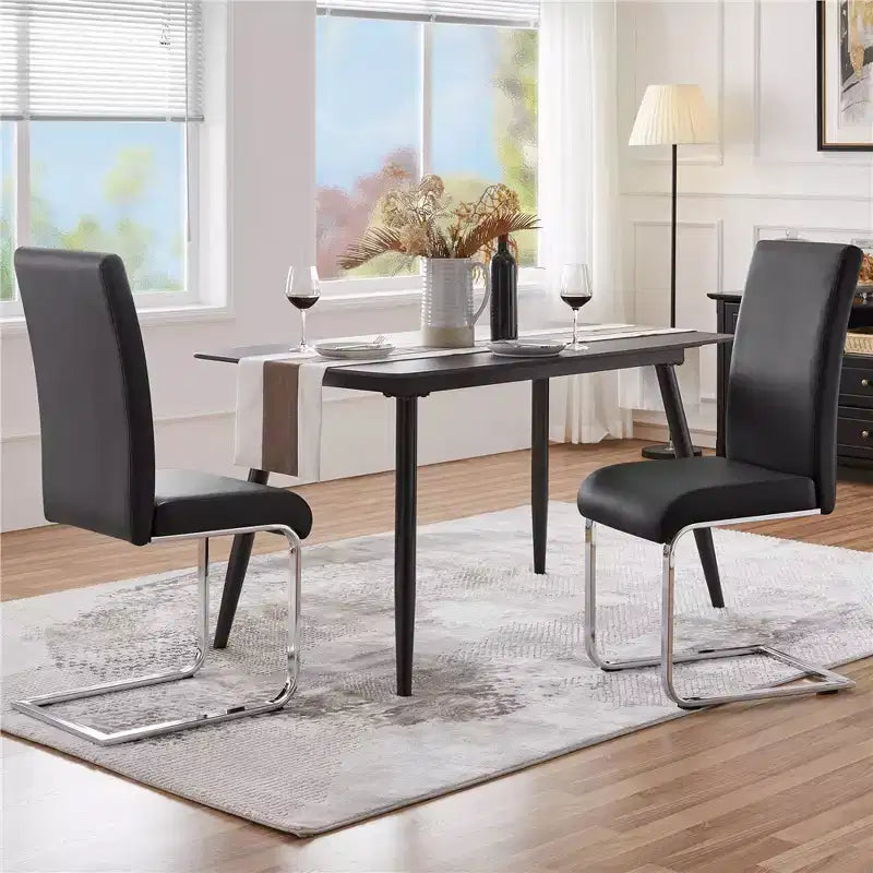 Yaheetech 2 SEDIE DA PRANZO IN PELLE PU Mobili per Cucina, Sala da Pranzo
