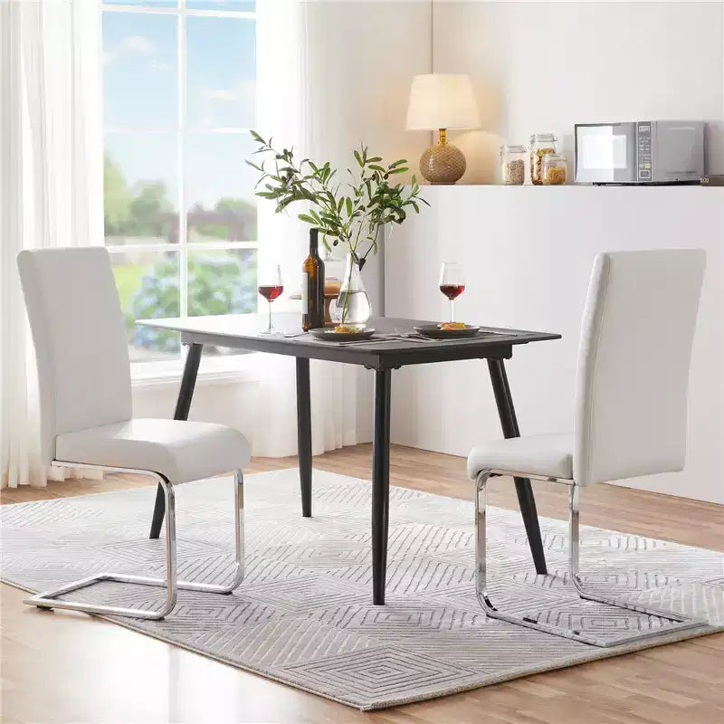 Yaheetech 2 SEDIE DA PRANZO IN PELLE PU Mobili per Cucina, Sala da Pranzo
