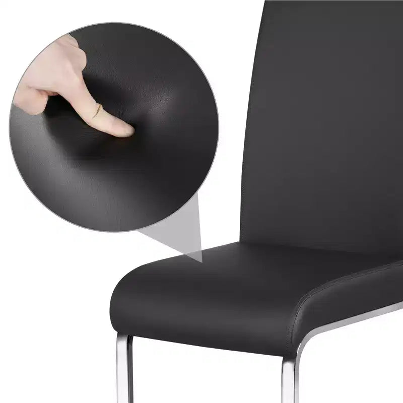 Yaheetech 2 SEDIE DA PRANZO IN PELLE PU Mobili per Cucina, Sala da Pranzo