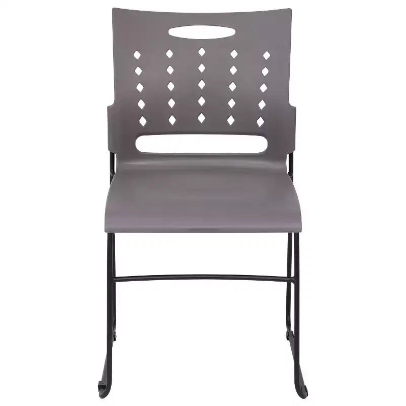 Flash Furniture 5 Pack Sedia impilabile serie HERCULES con base a slitta, portata 400 kg, con schienale ventilato