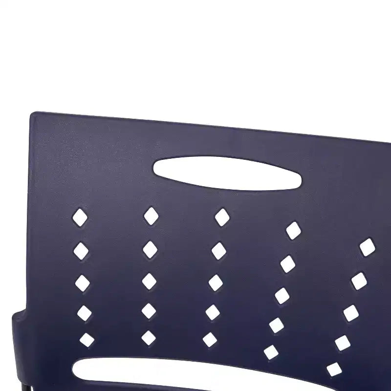 Flash Furniture 5 Pack Sedia impilabile serie HERCULES con base a slitta, portata 400 kg, con schienale ventilato