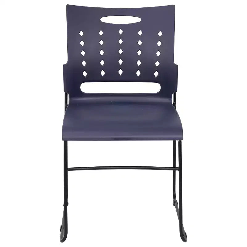 Flash Furniture 5 Pack Sedia impilabile serie HERCULES con base a slitta, portata 400 kg, con schienale ventilato