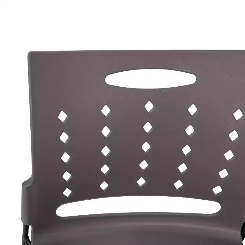Flash Furniture 5 Pack Sedia impilabile serie HERCULES con base a slitta, portata 400 kg, con schienale ventilato