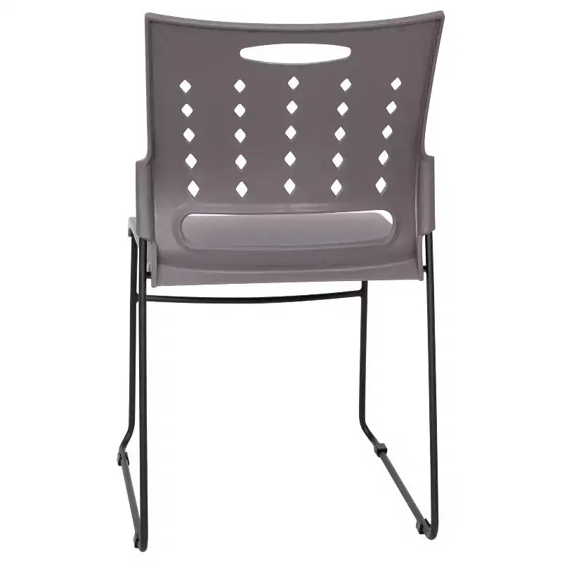 Flash Furniture 5 Pack Sedia impilabile serie HERCULES con base a slitta, portata 400 kg, con schienale ventilato