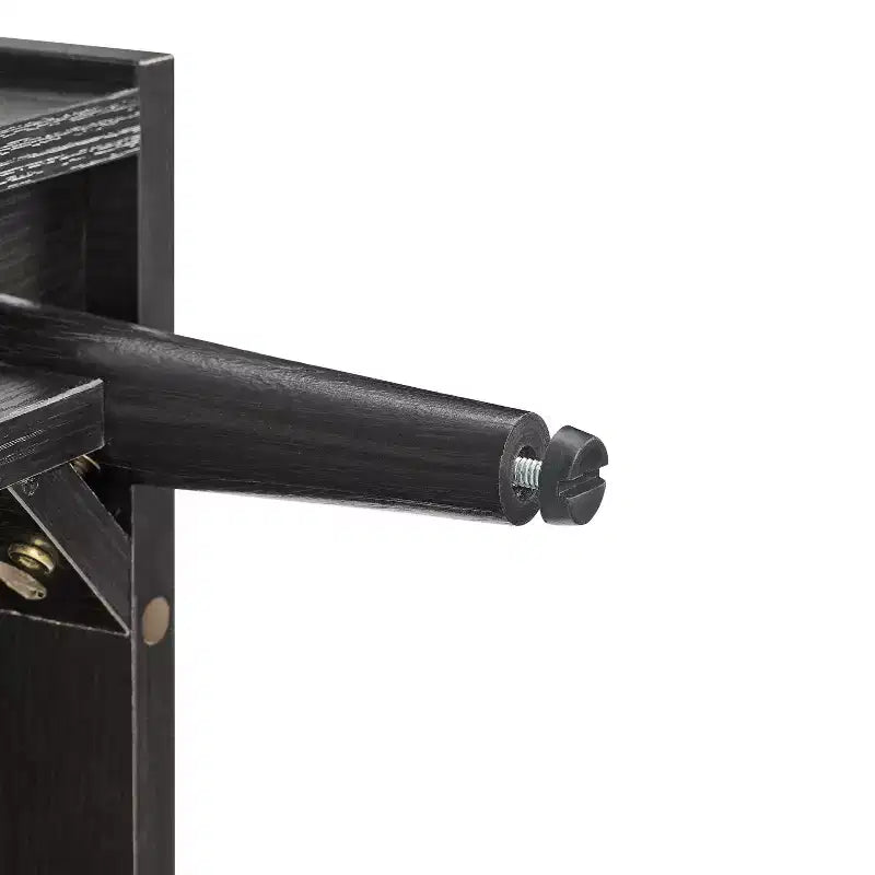 Supporto porta vinili con 2 ripiani aperti, in legno di gomma e MDF, 114 cm